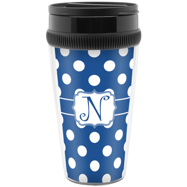 Custom Polka Dots Acrylic Travel Mug without Handle (Personalized)