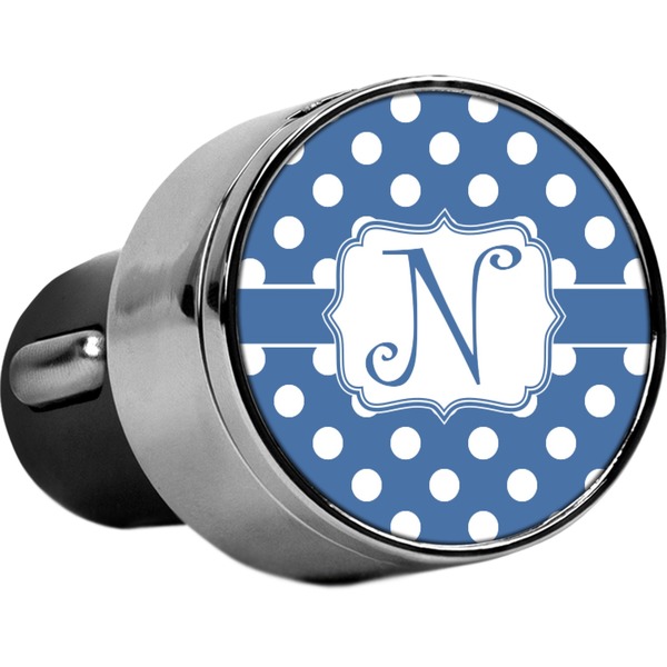 Custom Polka Dots USB Car Charger (Personalized)
