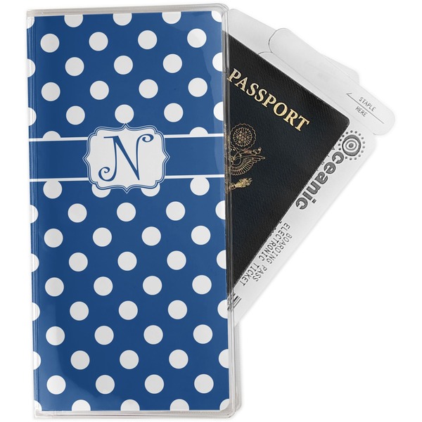 Custom Polka Dots Travel Document Holder