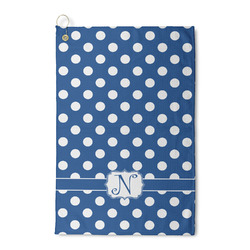 Polka Dots Waffle Weave Golf Towel (Personalized)
