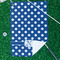 Polka Dots Waffle Weave Golf Towel - In Context