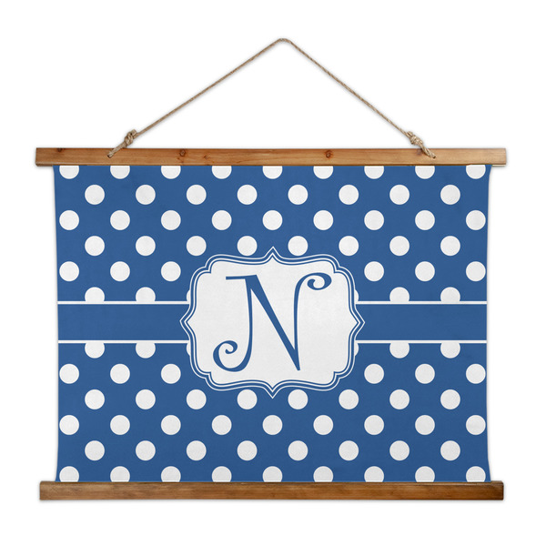 Custom Polka Dots Wall Hanging Tapestry - Wide (Personalized)