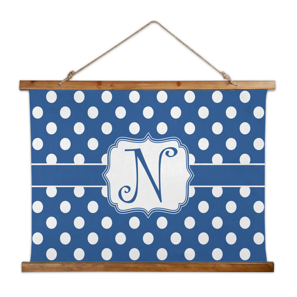 Custom Polka Dots Wall Hanging Tapestry - Wide (Personalized)