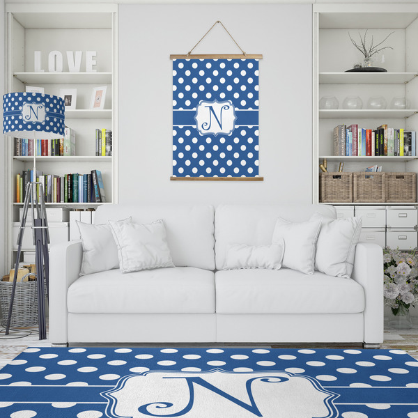 Polka Dots Wall Hanging Tapestry - Portrait - IN CONTEXT