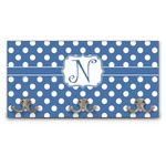 Polka Dots Wall Mounted Coat Rack (Personalized)