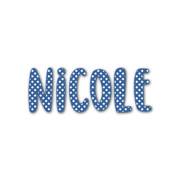 Custom Polka Dots Name/Text Decal - Custom Sizes (Personalized)