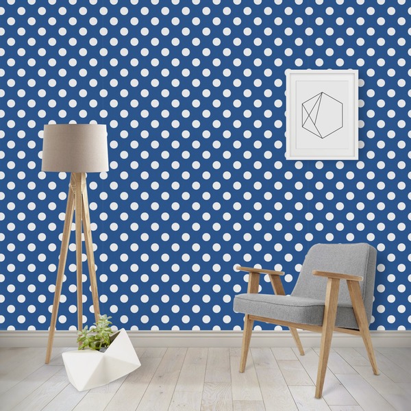 Custom Polka Dots Wallpaper & Surface Covering (Water Activated - Removable)