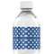 Polka Dots Water Bottle Label - Back View
