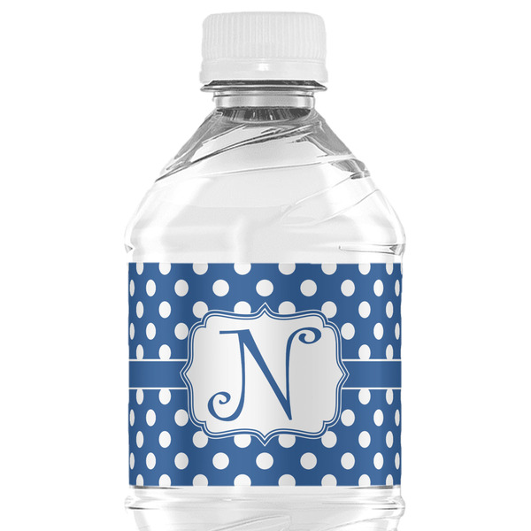 Custom Polka Dots Water Bottle Labels - Custom Sized (Personalized)