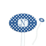 Polka Dots Oval Plastic Stir Sticks (Personalized)