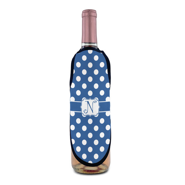 Polka Dots Wine Bottle Apron - IN CONTEXT