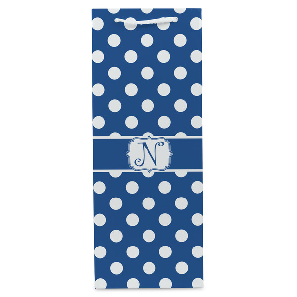 Polka Dots Wine Gift Bag - Gloss - Front