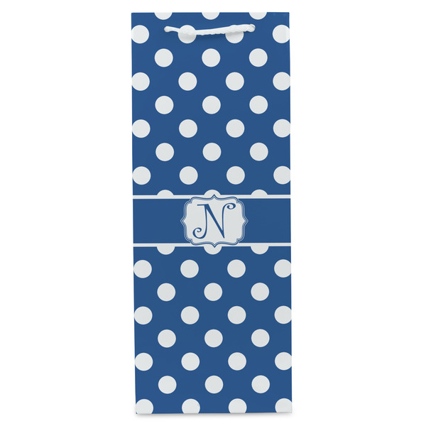 Polka Dots Wine Gift Bag - Matte - Front