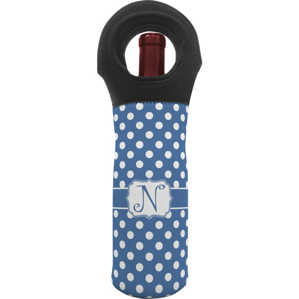 Custom Polka Dots Wine Tote Bag (Personalized)
