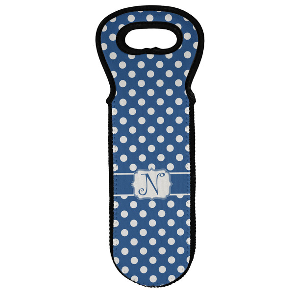 Custom Polka Dots Wine Tote Bag (Personalized)