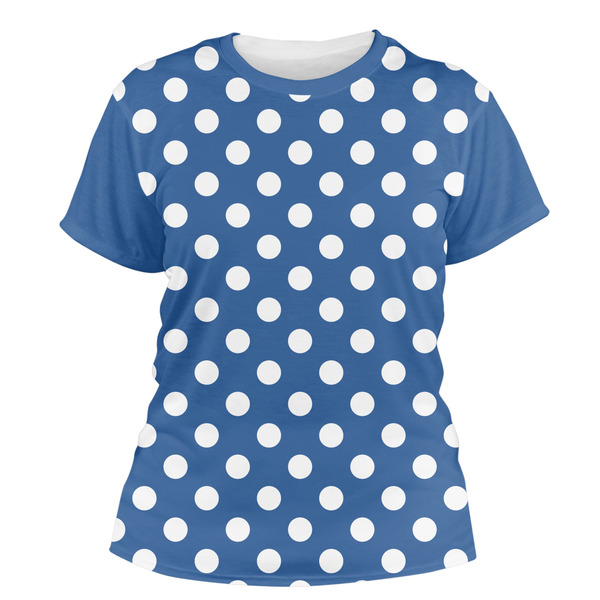 Custom Polka Dots Women's Crew T-Shirt - X Small