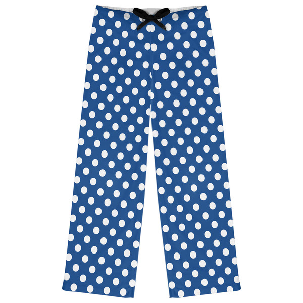 Custom Polka Dots Womens Pajama Pants - M