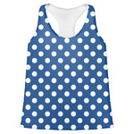 Polka Dots Womens Racerback Tank Top - 2X Large