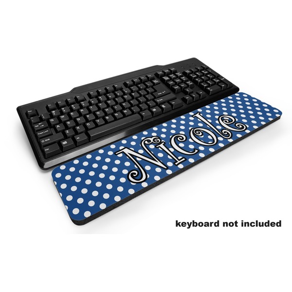 Custom Polka Dots Keyboard Wrist Rest (Personalized)