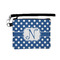 Polka Dots Wristlet ID Case w/ Initial