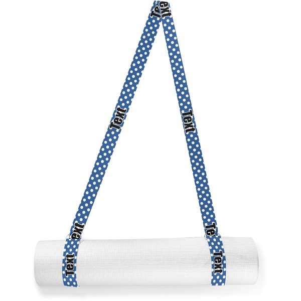 Custom Polka Dots Yoga Mat Strap (Personalized)
