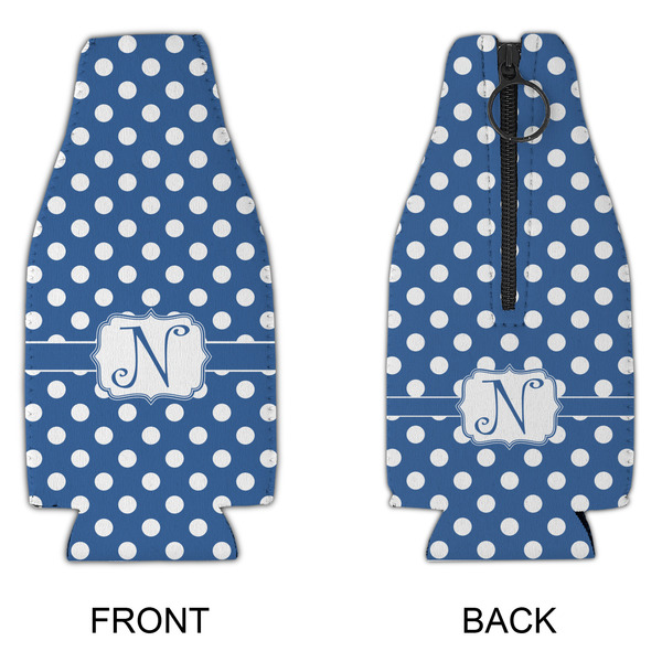 Polka Dots Zipper Bottle Cooler - APPROVAL