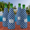 Polka Dots Zipper Bottle Cooler - Set of 4 - LIFESTYLE