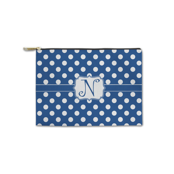 Custom Polka Dots Zipper Pouch - Small - 8.5"x6" (Personalized)