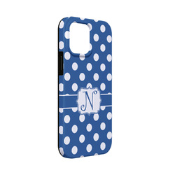 Polka Dots iPhone Case - Rubber Lined - iPhone 13 Mini (Personalized)