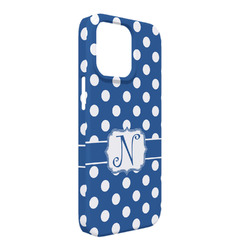 Polka Dots iPhone Case - Plastic - iPhone 13 Pro Max (Personalized)