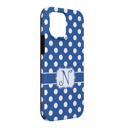 Polka Dots iPhone Case - Rubber Lined - iPhone 13 Pro Max (Personalized)