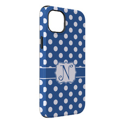 Polka Dots iPhone Case - Rubber Lined - iPhone 14 Plus (Personalized)