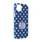 Polka Dots iPhone Case - Plastic - iPhone 14 Pro (Personalized)