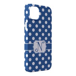 Polka Dots iPhone Case - Plastic - iPhone 14 Pro Max (Personalized)