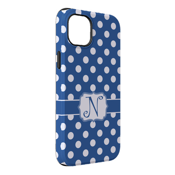Custom Polka Dots iPhone Case - Rubber Lined - iPhone 14 Pro Max (Personalized)