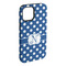 Polka Dots iPhone 15 Plus Tough Case - Angle