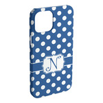 Polka Dots iPhone Case - Plastic - iPhone 15 Pro Max (Personalized)