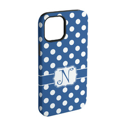 Polka Dots iPhone Case - Rubber Lined - iPhone 15 Pro (Personalized)