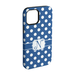 Polka Dots iPhone Case - Rubber Lined - iPhone 15 (Personalized)
