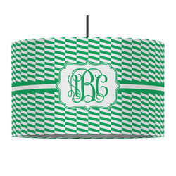 Zig Zag 12" Drum Pendant Lamp - Fabric (Personalized)