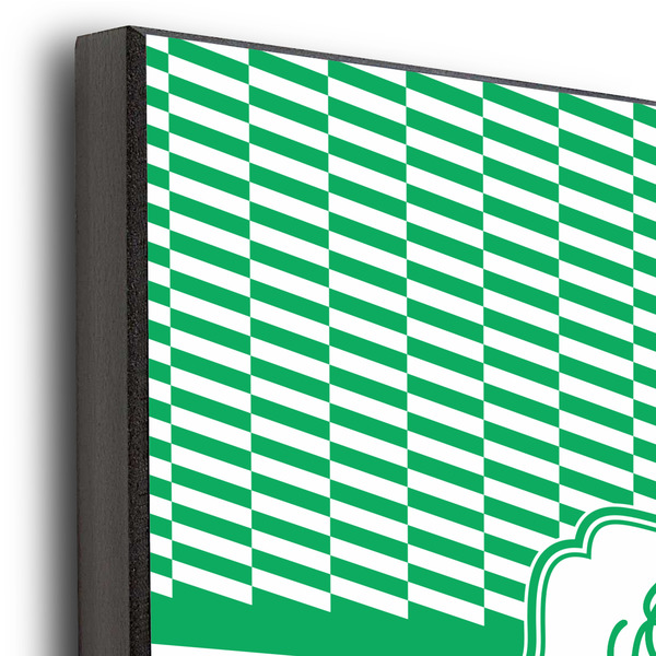 Zig Zag 12x12 Wood Print - Closeup