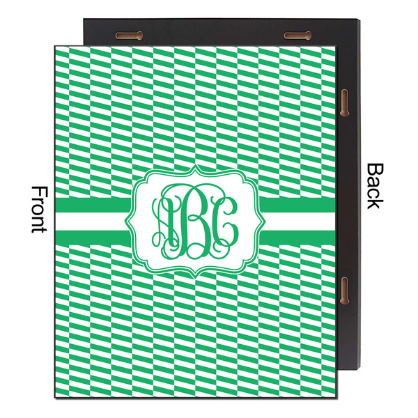 Zig Zag 16x20 Wood Print - Front & Back View