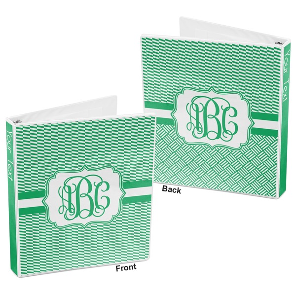 Zig Zag 3-Ring Binder Front and Back