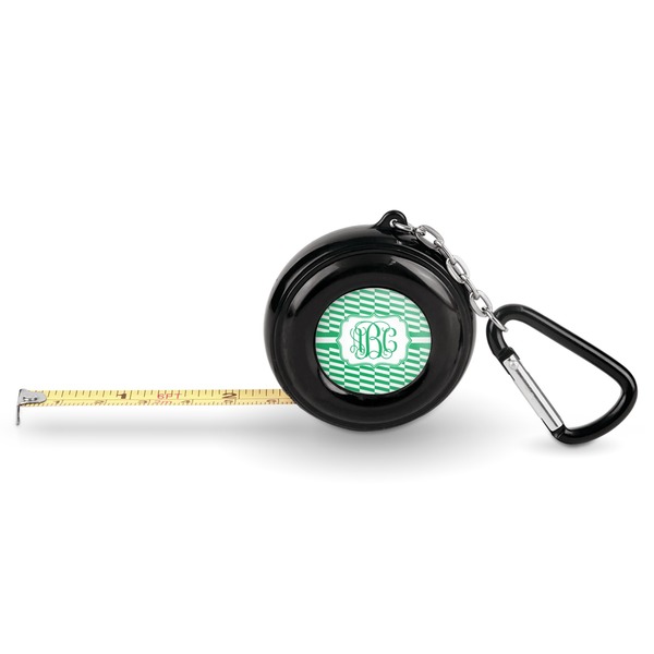 Custom Zig Zag Pocket Tape Measure - 6 Ft w/ Carabiner Clip (Personalized)