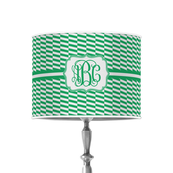 Zig Zag 8" Drum Lampshade - ON STAND (Poly Film)