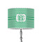 Zig Zag 8" Drum Lampshade - ON STAND (Poly Film)