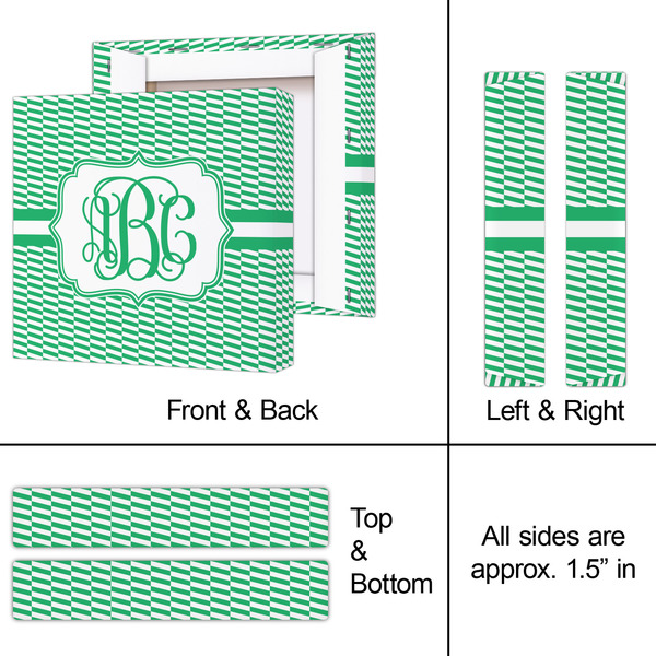 Zig Zag 8x8 - Canvas Print - Approval