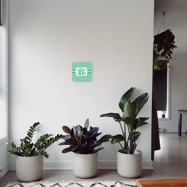 Zig Zag 8x8 - Canvas Print - In Context