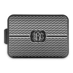 Zig Zag Aluminum Baking Pan with Black Lid (Personalized)