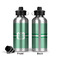 Zig Zag Aluminum Water Bottle - Front and Back